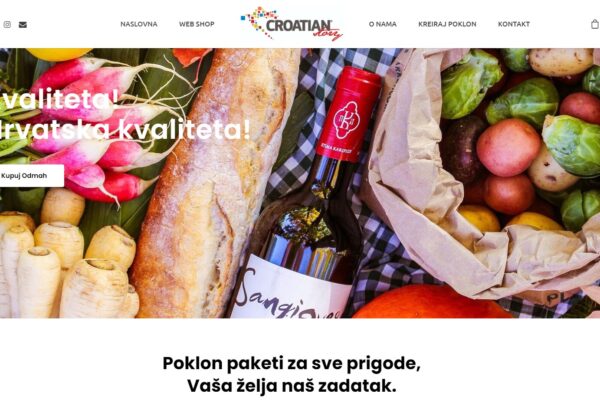 web shop Croatian story